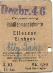Alte Fahrkarte der Ilmebahn AG